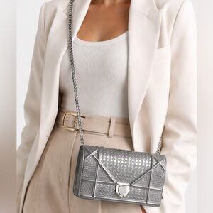 Dior Diorama Microcannage Wallet on Chain